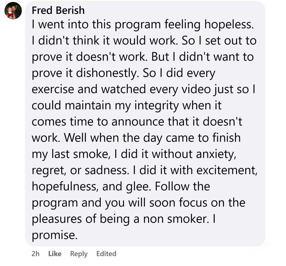 Fred Berish shares his quit smoking experience with the CBQ Program