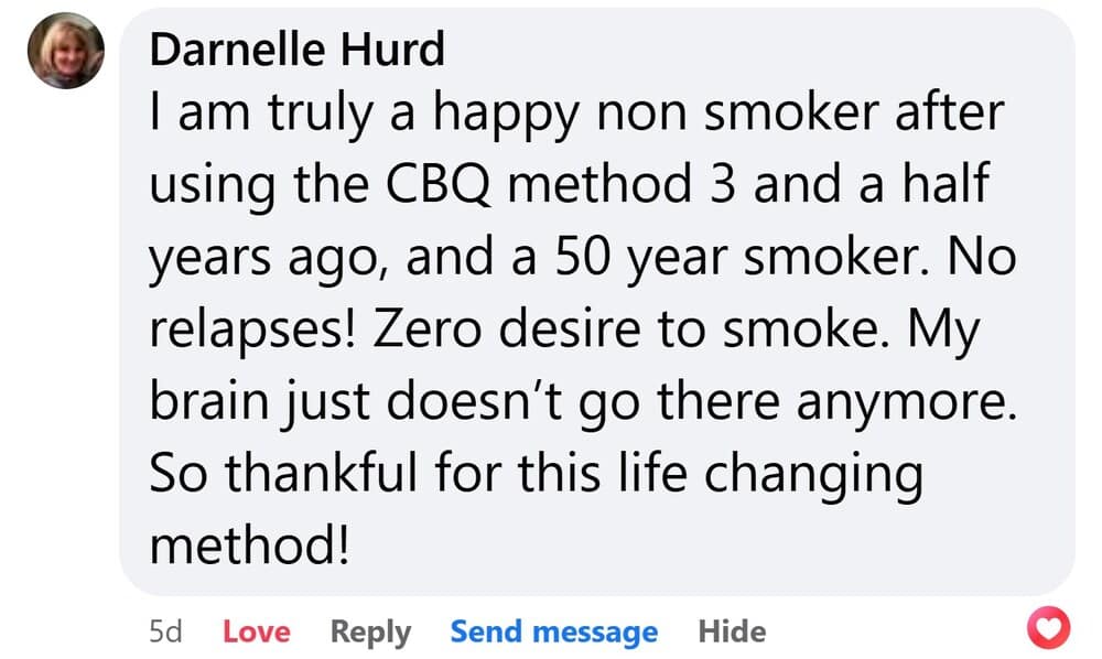 CBQ Program member Darnelle Hurd celebrates 3 and a half years being a non-smoker