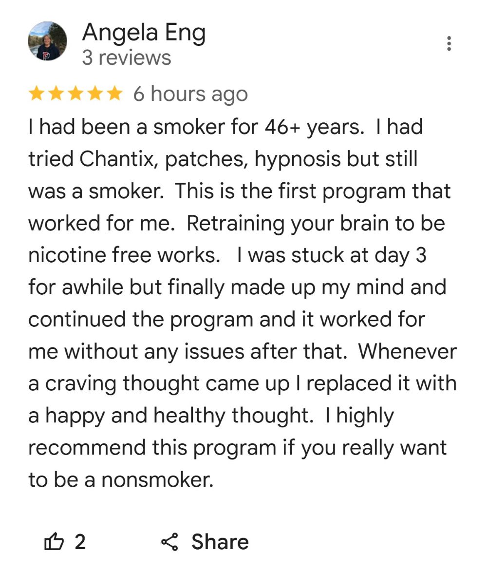 Angela Eng shares her CBQ quit smoking experience