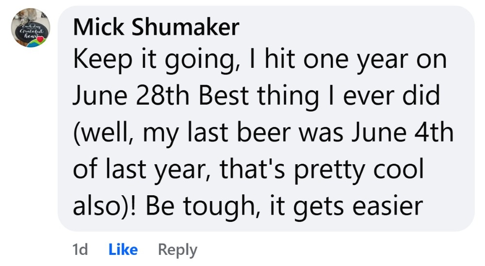 CBQ Program member Mick Shumaker quit smoking and alcohol