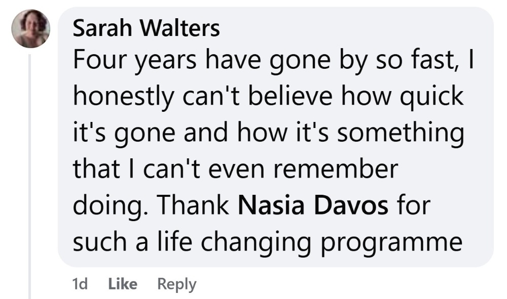 CBQ Quit Smoking Program member Sarah Walters celebrates 4 years smoke-free