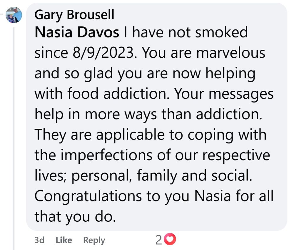 Gary Brousell celebrates 2 years smoke-free