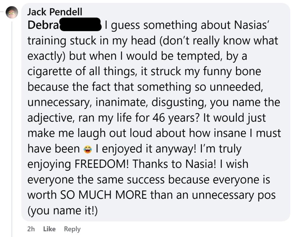 How CBQ Program member Jack Pendell handles cravings