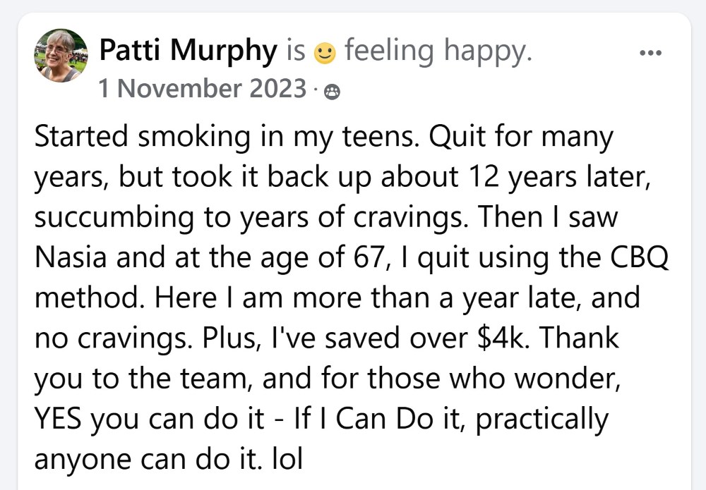 CBQ Program member Patti Murphy experience