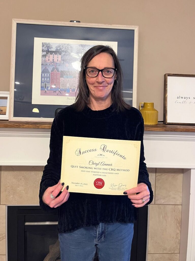 Cheryl Ammar CBQ Success Certificate