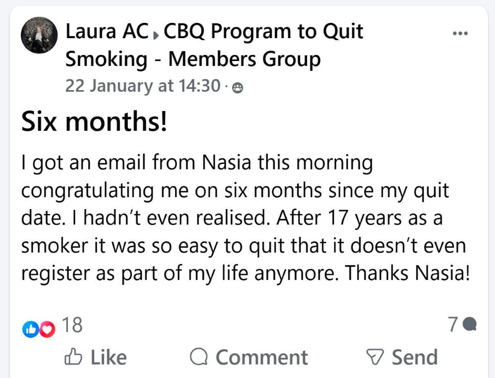 Laura AC 6 months smoke-free