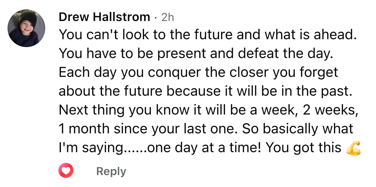 CBQ Nicotine Freedom Program Drew Hallstrom left a quit smoking tip